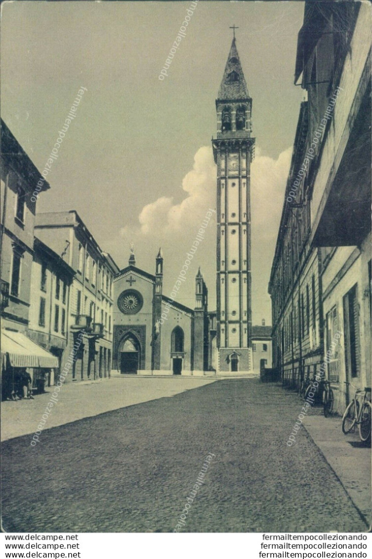 M476 Cartolina Mede Chiesa Parrocchiale E Campanile Provincia Di Pavia - Pavia