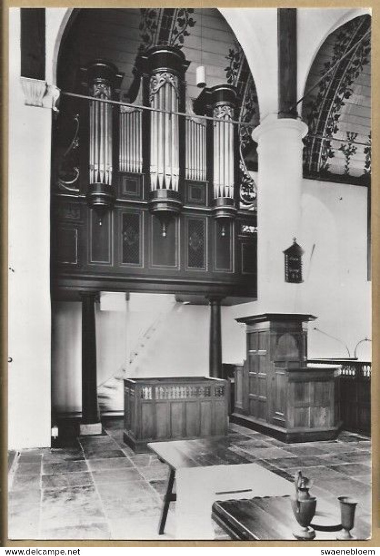 NL.- SCHERMERHORN. NED. HERV. KERK. ORGEL MET DISPOSITIE. ONGELOPEN - Eglises Et Cathédrales