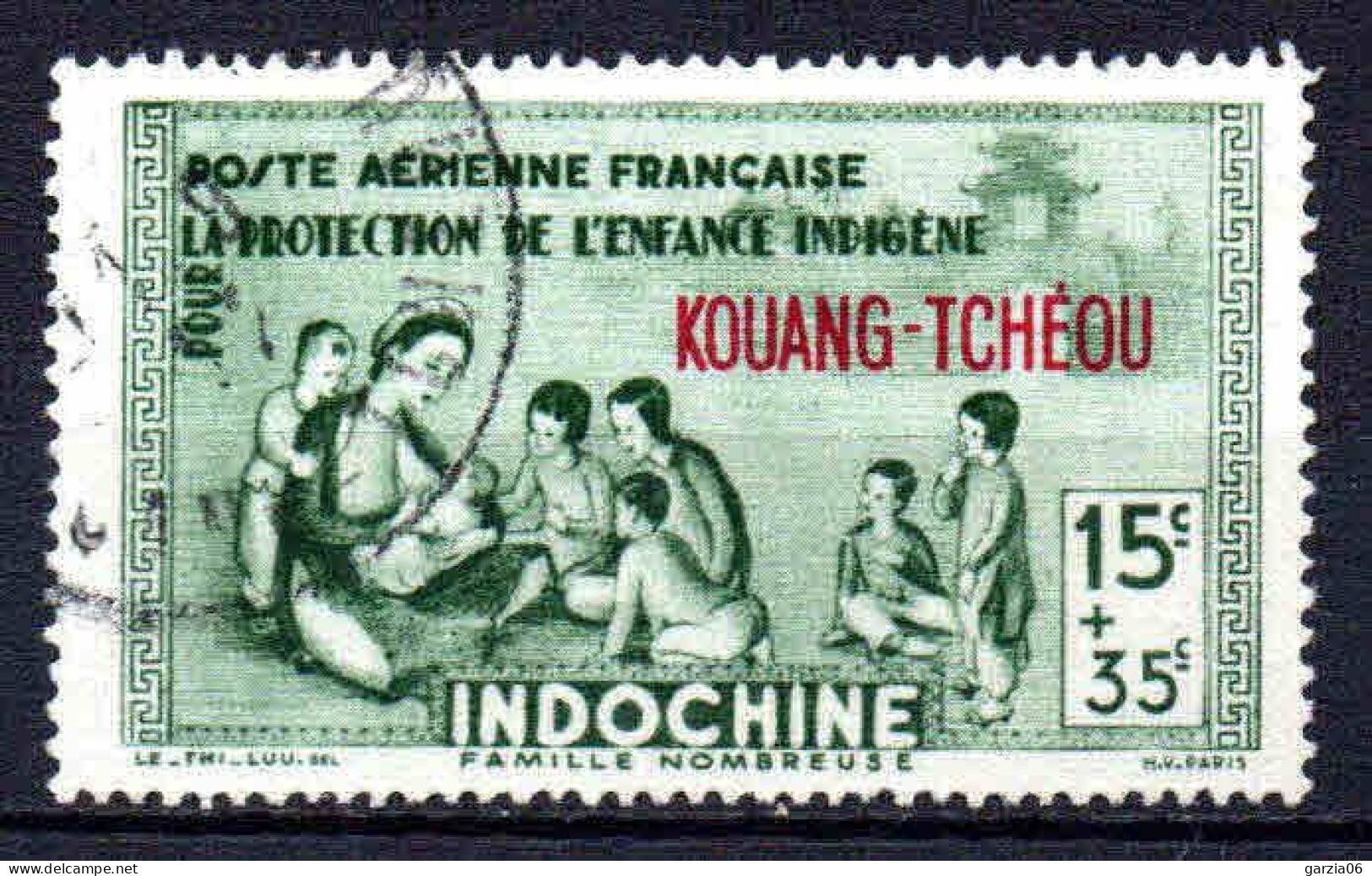 Kouang Tcheou  - 1942 - Œuvres De L' Enfance   -  PA 1   - Oblit - Used - Oblitérés