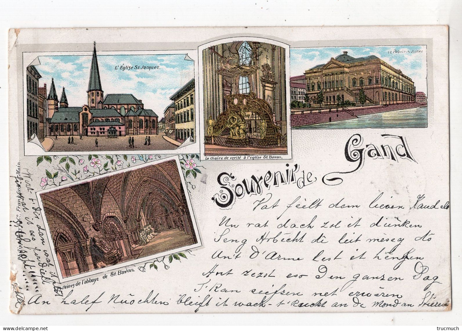 166 - Souvenir De GAND - Litho 1898 - Gent