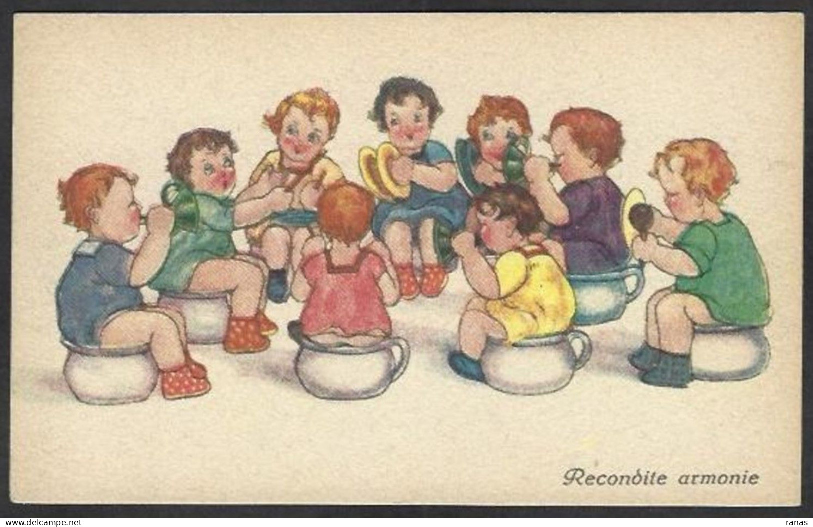 CPA Pot De Chambre Chamber Pot Scatologie Non Circulé - Babies