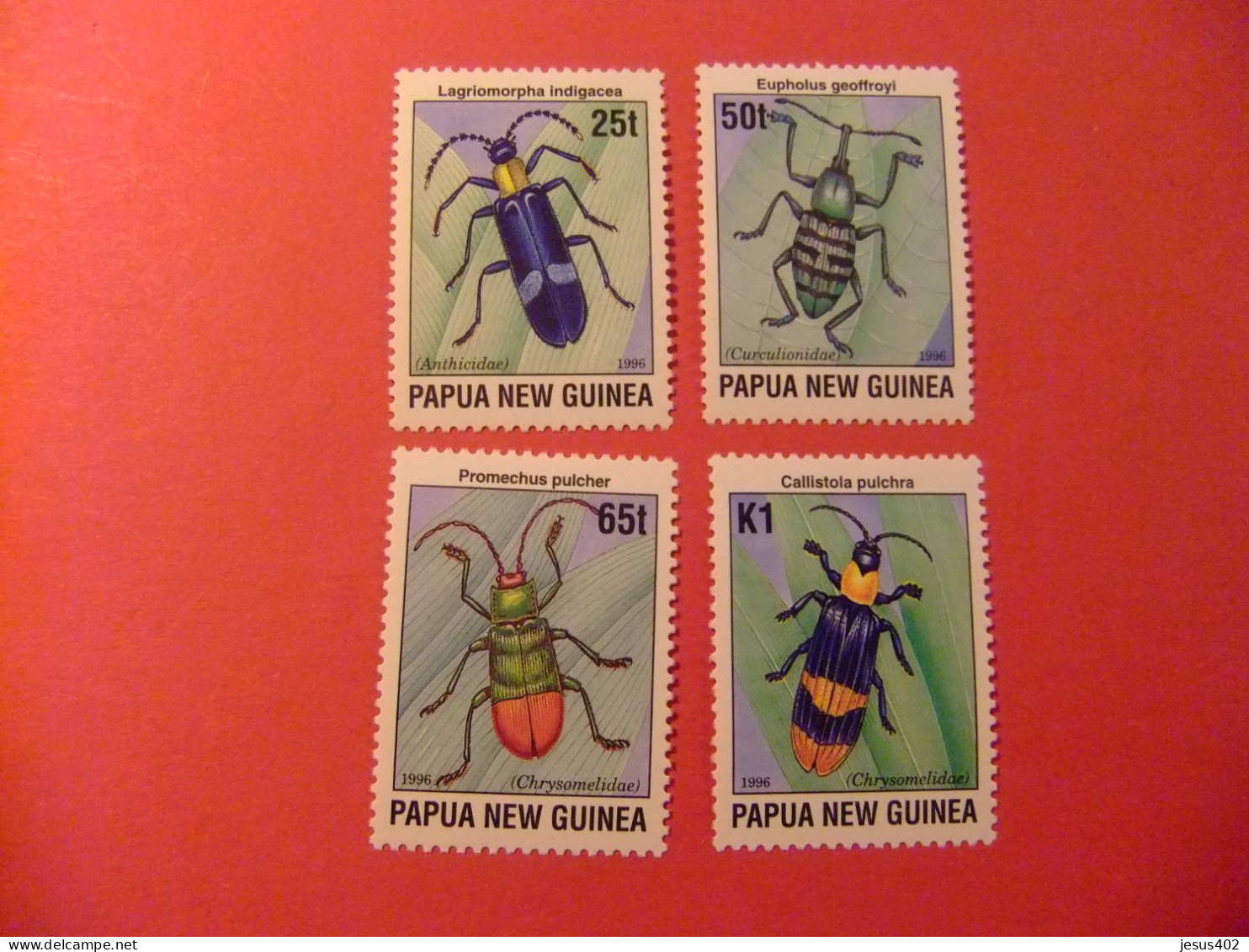 52 PAPUA NEW GUINEA / NUEVA GUINEA 1996 / FAUNA INSECTOS/ YVERT 754 /57 MNH - Kevers