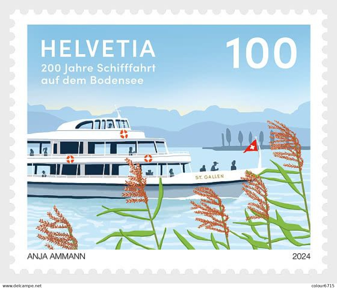 Switzerland 2024 The 200 Years Boat Trips On Lake Constance Stamp 1v MNH - Ongebruikt