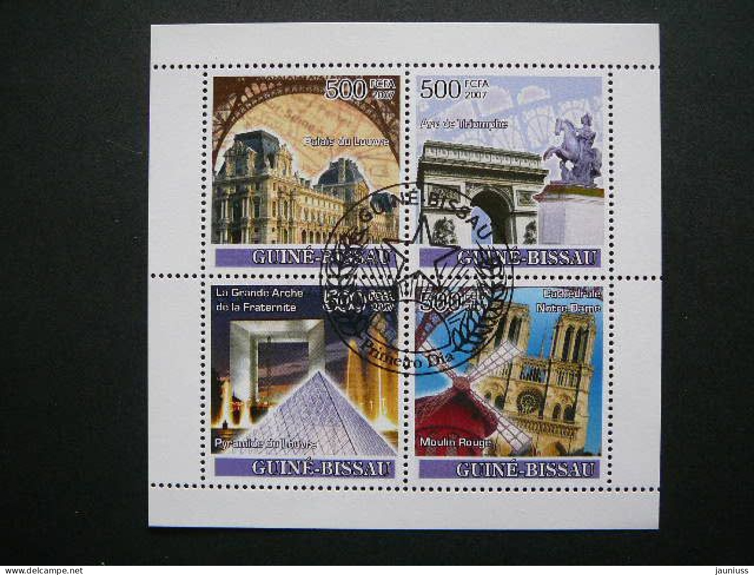 Architecture # Guinea-Bissau 2007 Used S/s #889 Art Churches & Cathedrals - Churches & Cathedrals