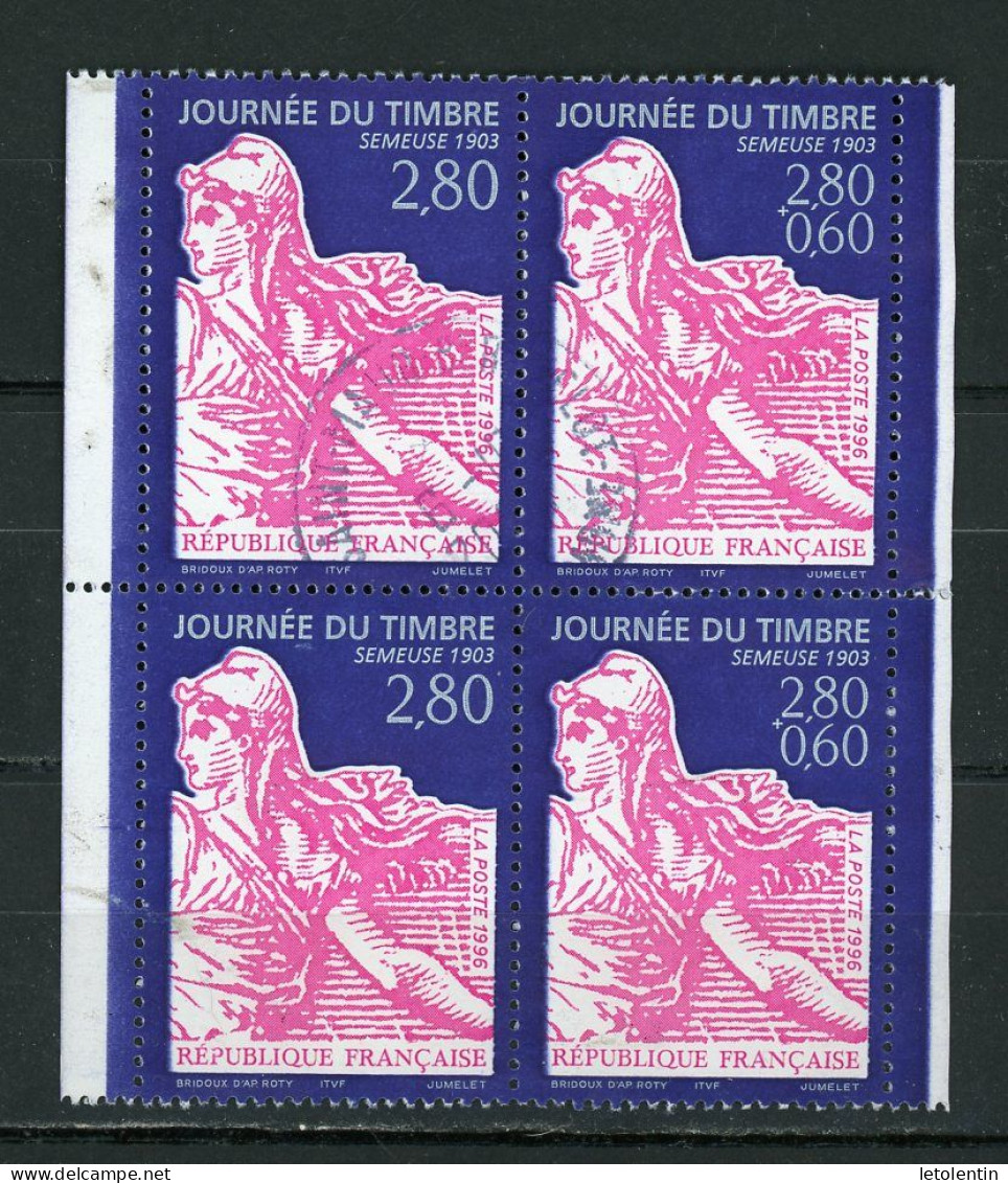 FRANCE - JOURNÉE DU TIMBRE 1996  - N° Yvert P 2991A Obli. St MAUR - Usati