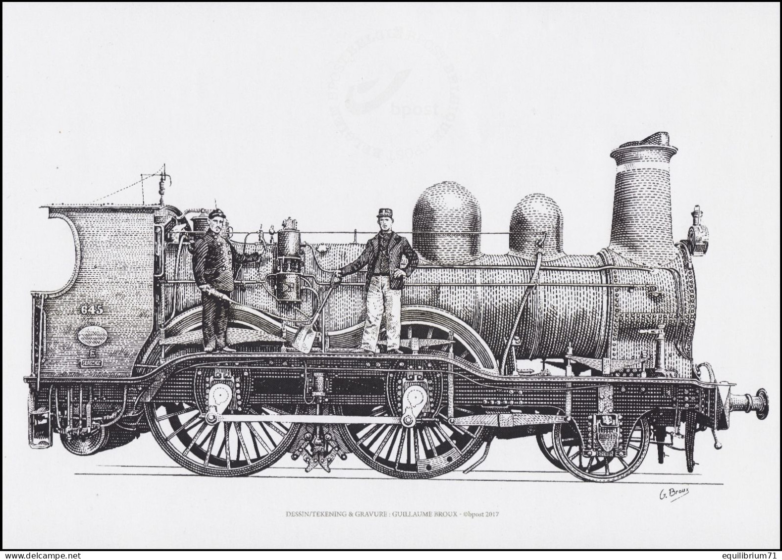 Feuillet NB/ZW Velletje** - 4717/4721(BL281) - La Beauté Du Train/De Schoonheid Van De Trein/Die Schönheit Des Zuges - Feuillets N&B Offerts Par La Poste [ZN & GC]