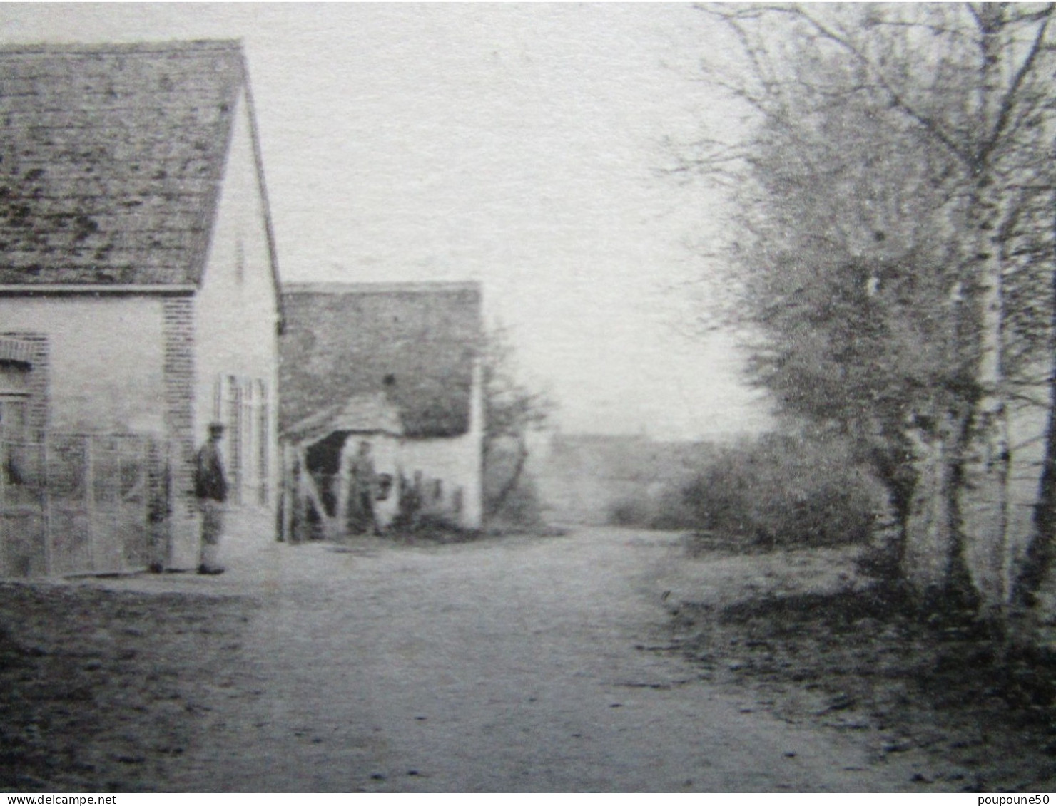 CPA 10 Aube CHAMPFLEURY  Prés Arcis Sur Aube - La Rue De SALON écrite Et Timbrée 1930 - Arcis Sur Aube