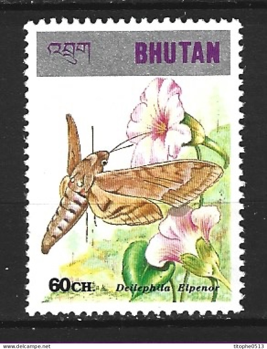 BHOUTAN. N°1156 De 1997. Sphinx De La Vigne. - Schmetterlinge