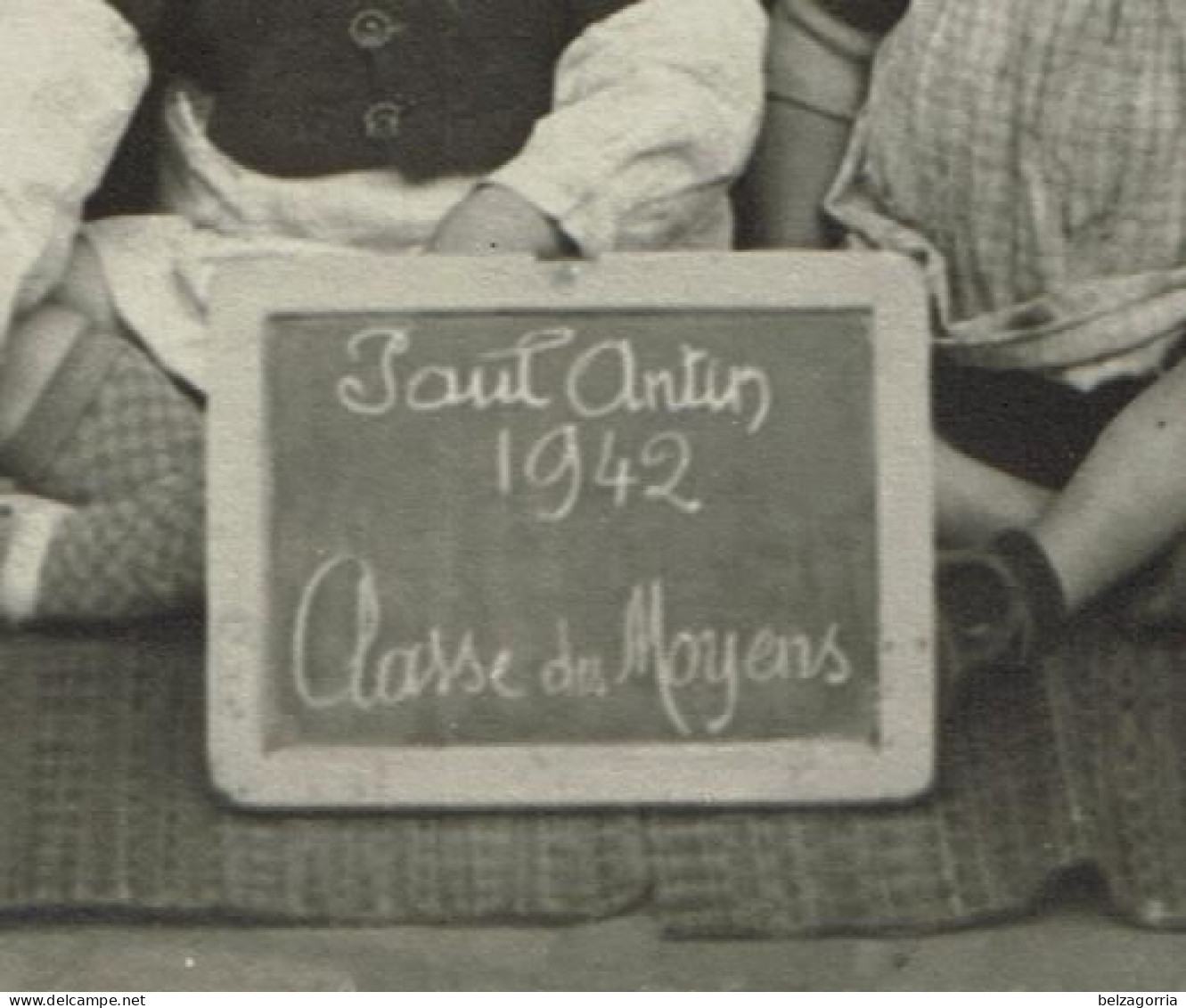 BORDEAUX ( 33 ) - PHOTOGRAPHIE De 1942  Classe Des Moyens - Ecole Paul Antin - Photo F. LEFEBVRE à Bordeaux -VOIR SCANS - Lugares