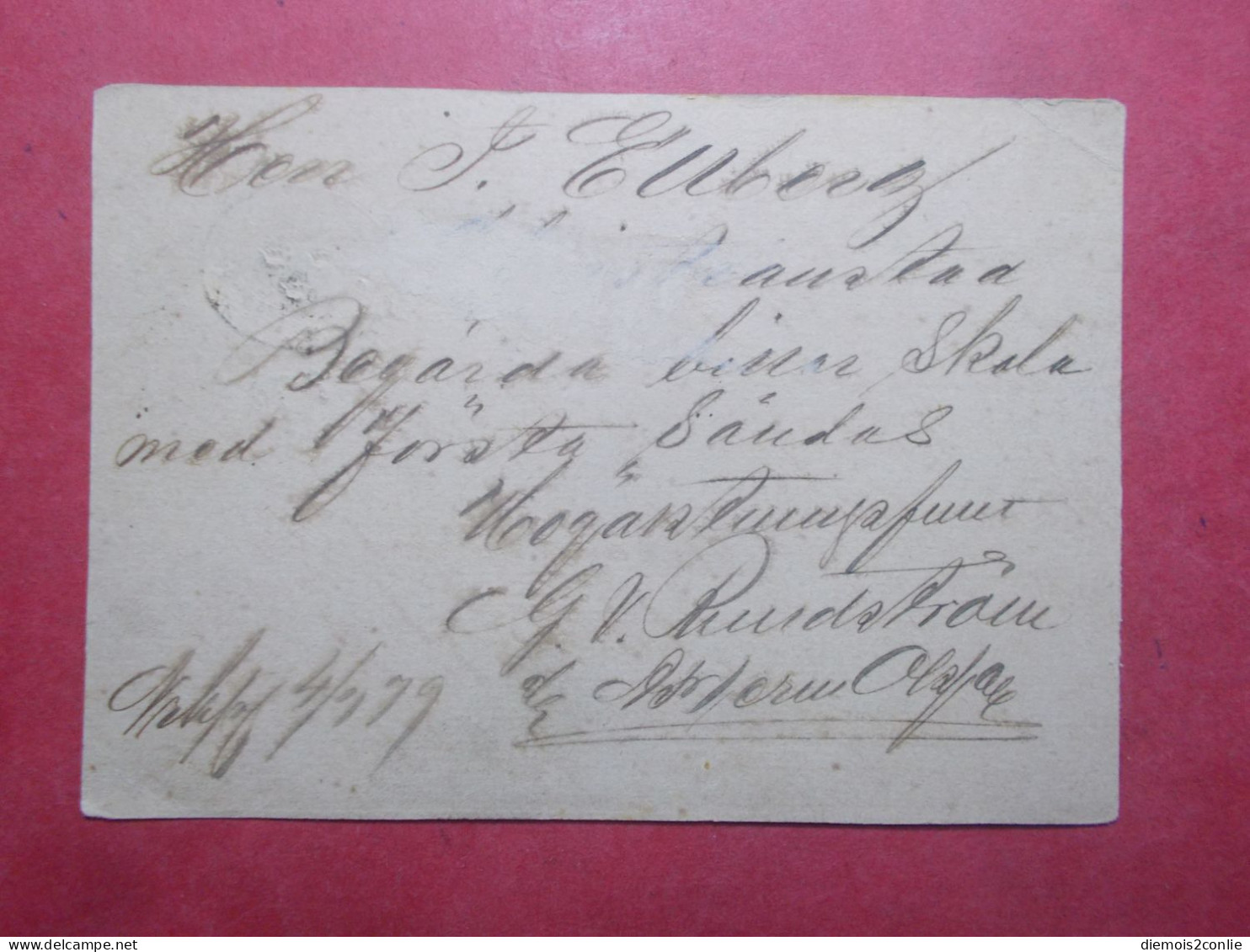 Marcophilie SUEDE Entier Postal 04/07/1879 (B310) - Entiers Postaux