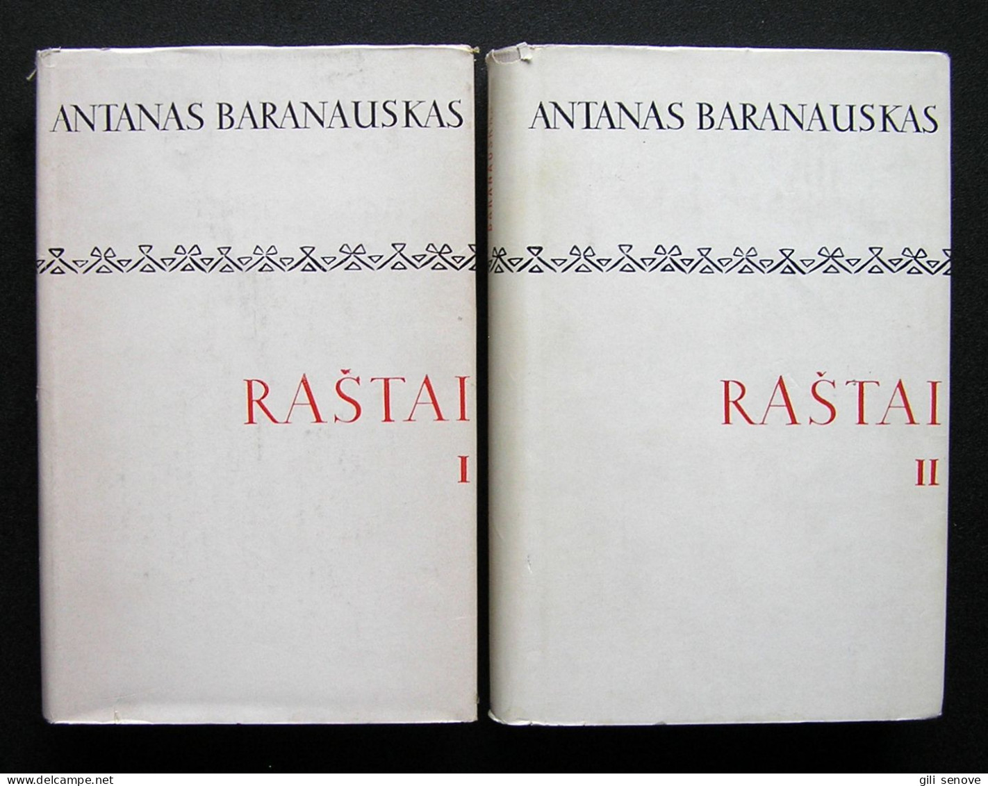 Lithuanian Book / Raštai (1, 2 Tomai) By Baranauskas 1970 - Kultur