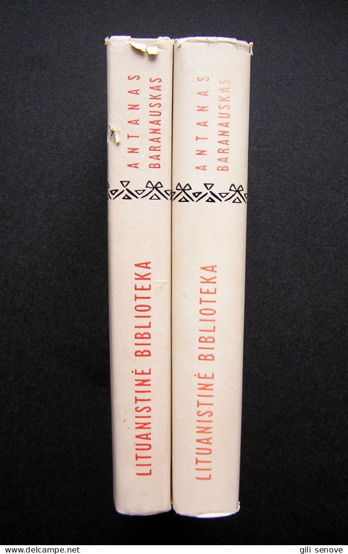 Lithuanian Book / Raštai (1, 2 Tomai) By Baranauskas 1970 - Cultural