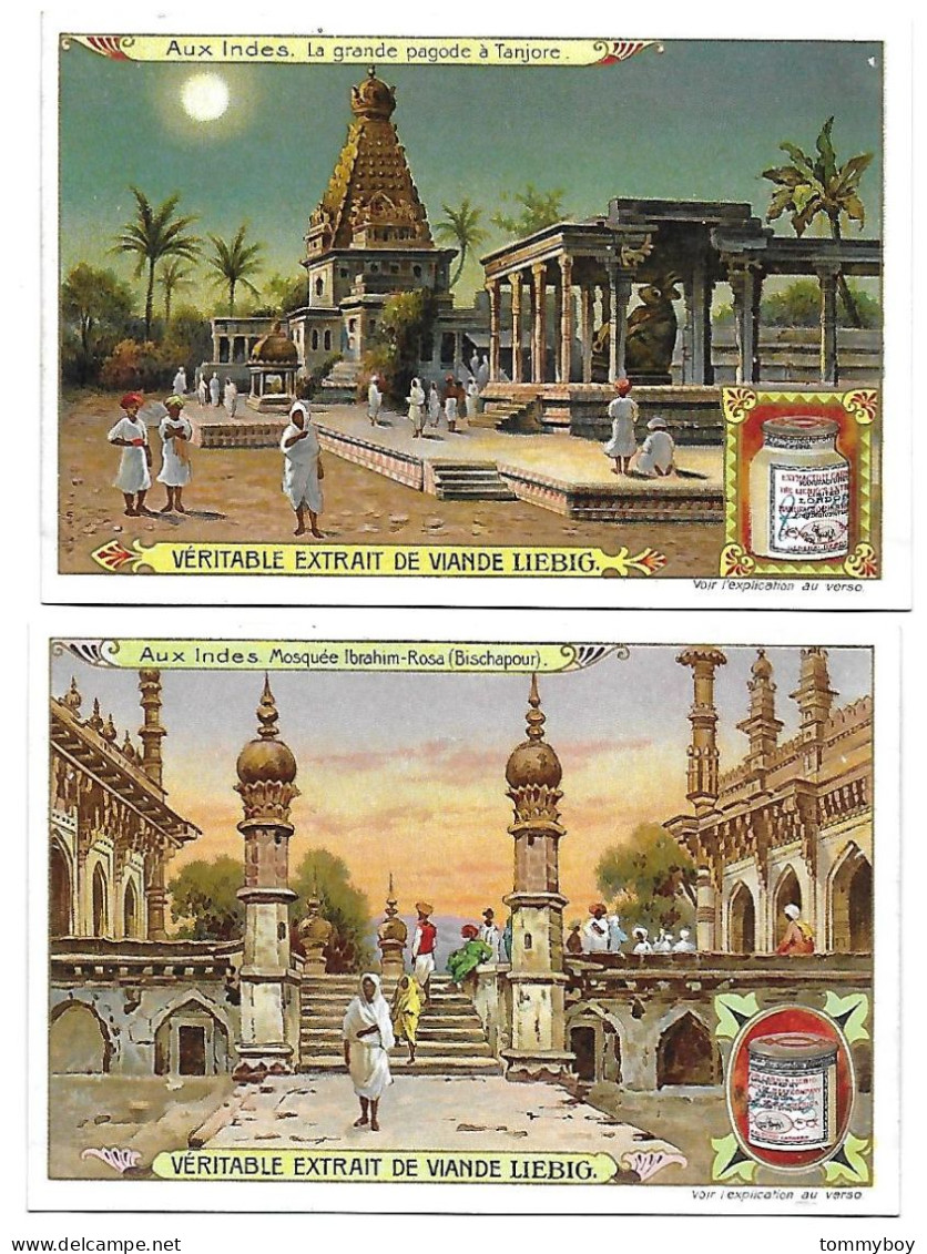 S 853, Liebig 6 Cards, Aux Indes (spots) - Liebig