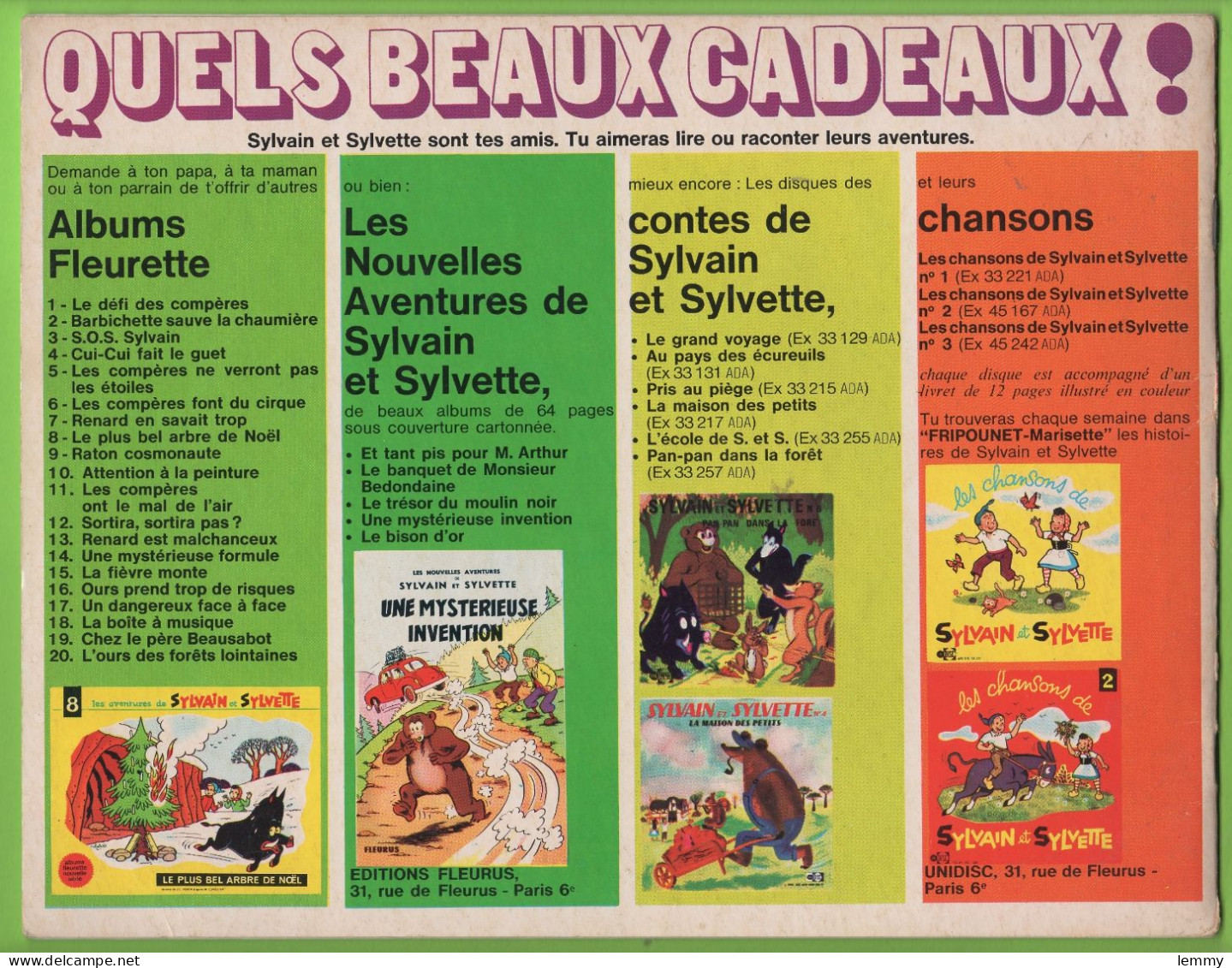 BD - LES AVENTURES DE SYLVAIN Et SYLVETTE - LA STATUE DU COMMANDEUR - N° 45 - 1971 - Sylvain Et Sylvette