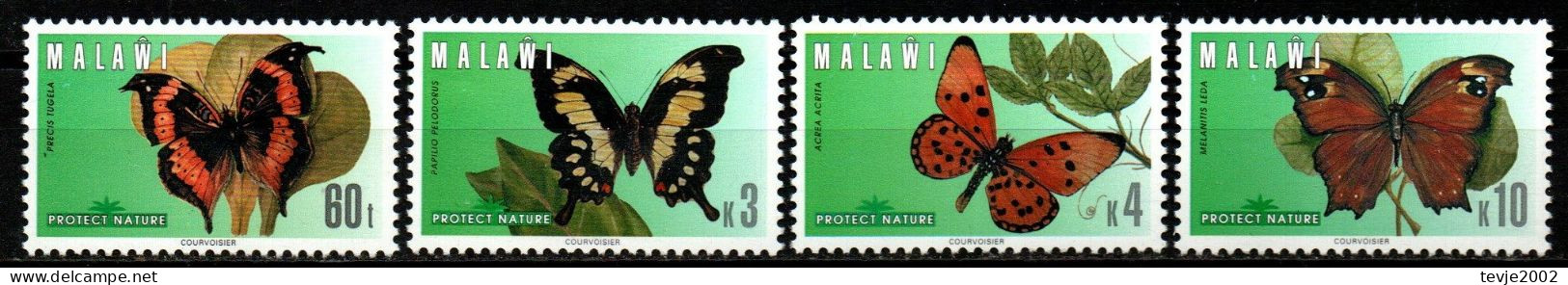 Malawi 1996 - Mi.Nr. 662 - 665 - Postfrisch MNH - Tiere Animals Schmetterlinge Butterflies - Papillons