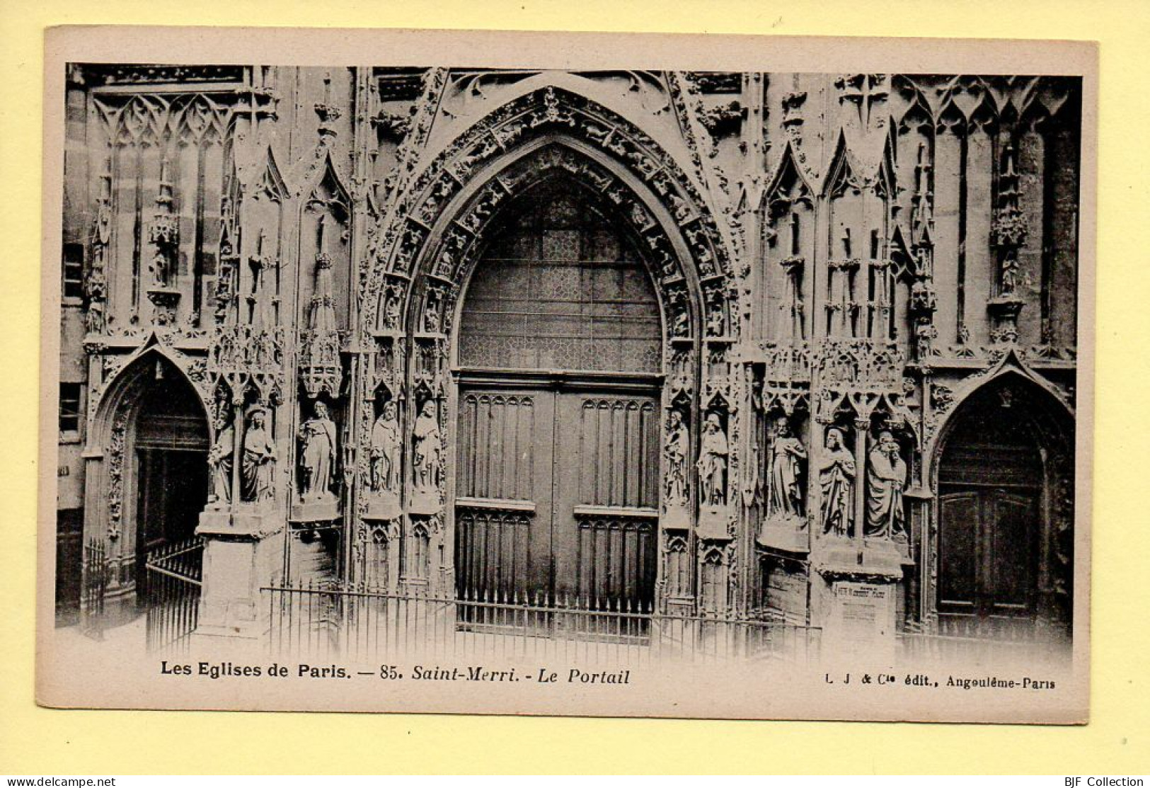 PARIS : Les Eglises De Paris / Saint-Merri / Le Portail (voir Scan Recto/verso) - Eglises