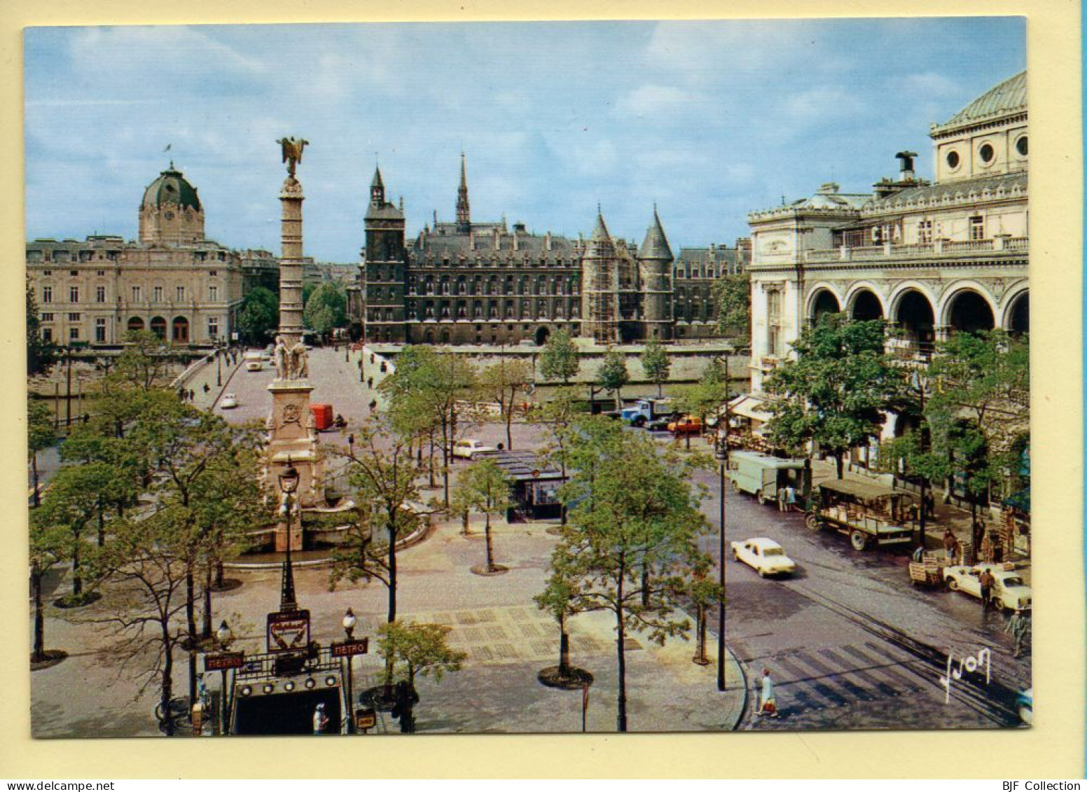 PARIS : Place Du Châtelet (animée / Voitures) (voir Scan Recto/verso) - Sets And Collections