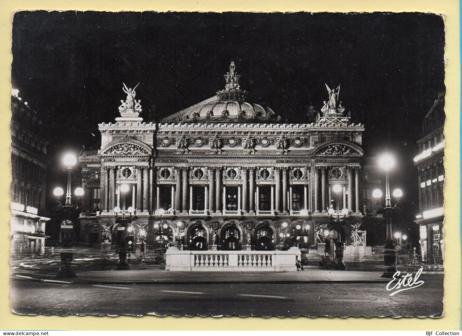 PARIS La Nuit : L'Opéra Illuminé / CPSM (voir Scan Recto/verso) - Paris La Nuit