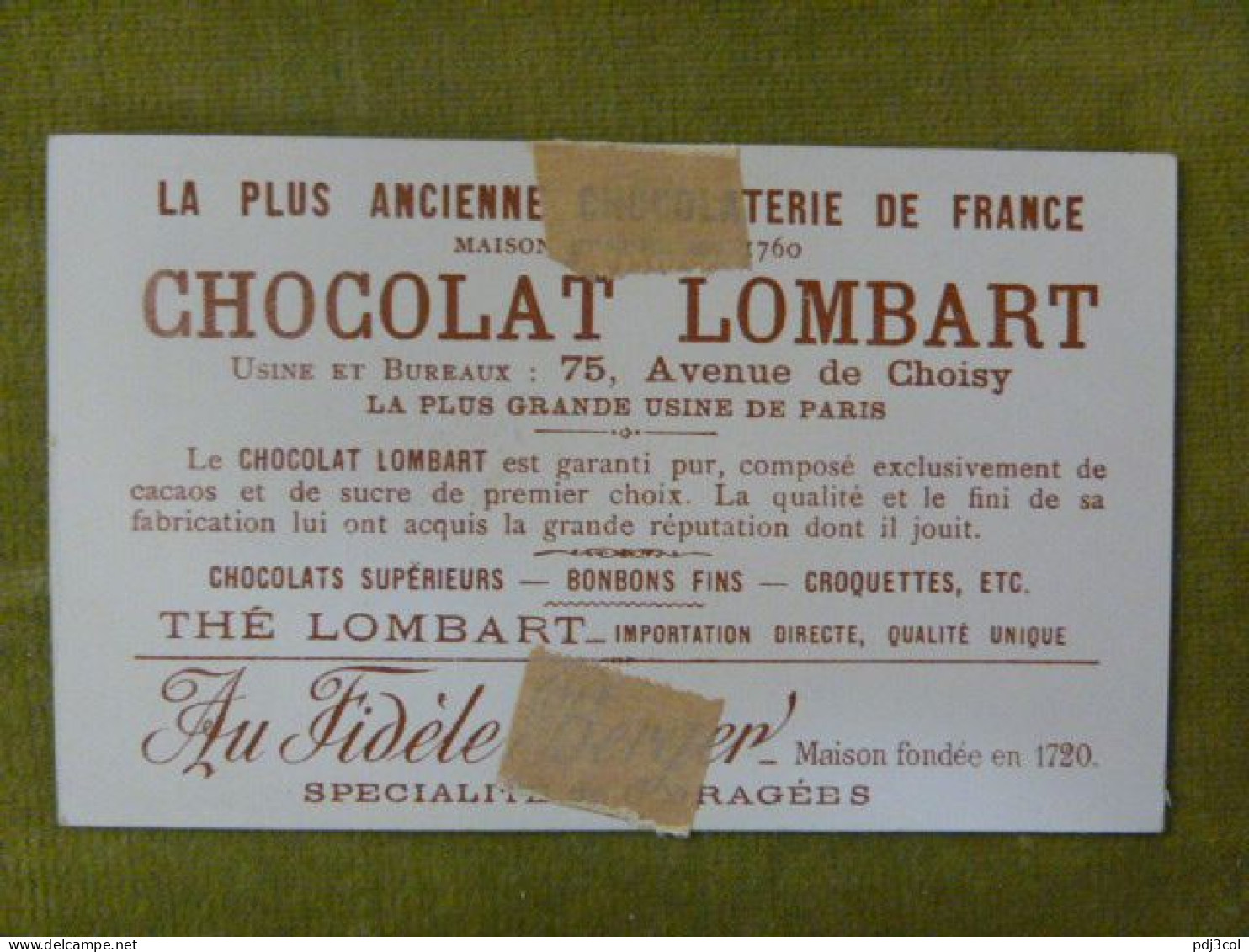 A La Foire Aux Chevaux - Chocolat Lombart - Chromo Illustrée Humoristique - Lombart