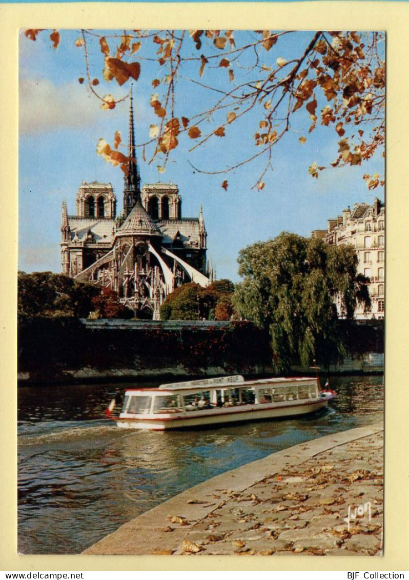 PARIS (04) Notre-Dame / La Seine Et Le Quai De L'Ile Saint-Louis / Bateau (voir Scan Recto/verso) - Arrondissement: 04