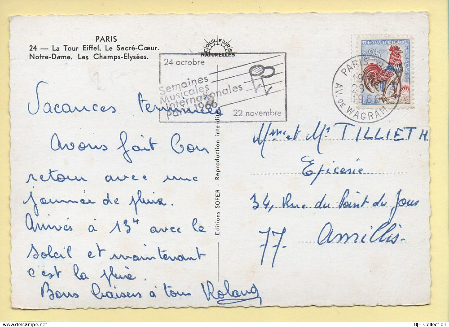 Souvenir De PARIS : Multivues / CPSM (voir Scan Recto/verso) - Panorama's