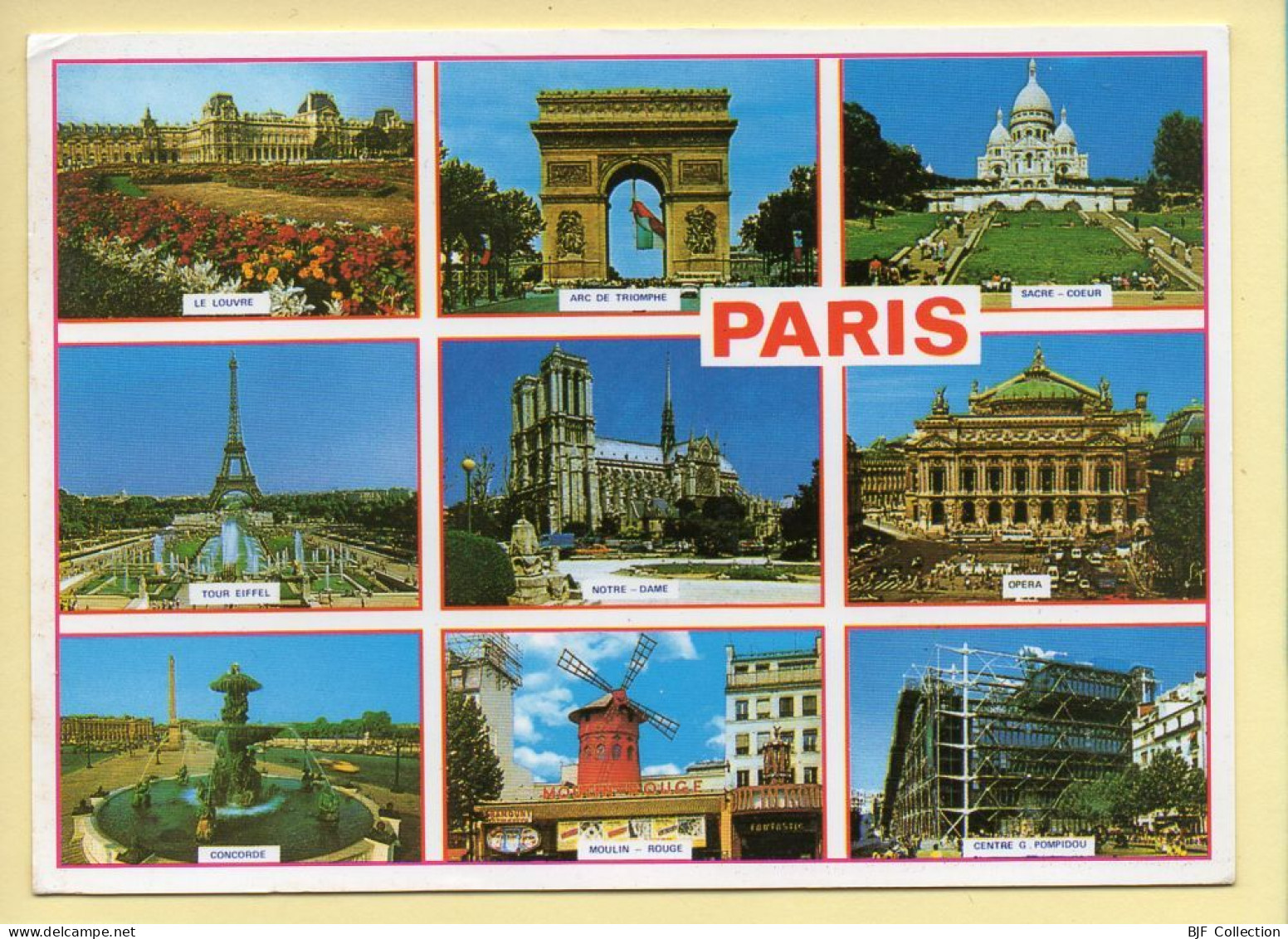 Souvenir De PARIS : Multivues (voir Scan Recto/verso) - Multi-vues, Vues Panoramiques