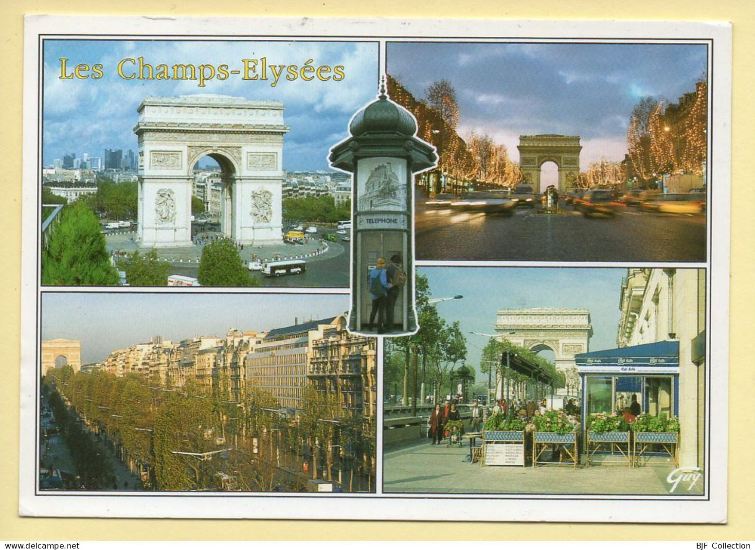 PARIS : Les Champs-Elysées / Multivues (voir Scan Recto/verso) - Panorama's