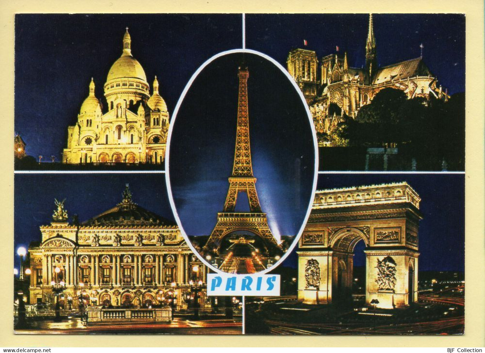 PARIS La Nuit : Multivues (voir Scan Recto/verso) - Paris Bei Nacht