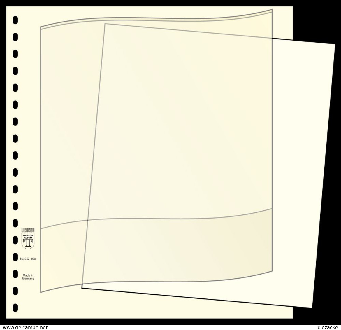 Lindner Beschriftungsblätter Weiß Format: 249 X 215, 802013 (100er Pack) Neu ( - Blank Pages