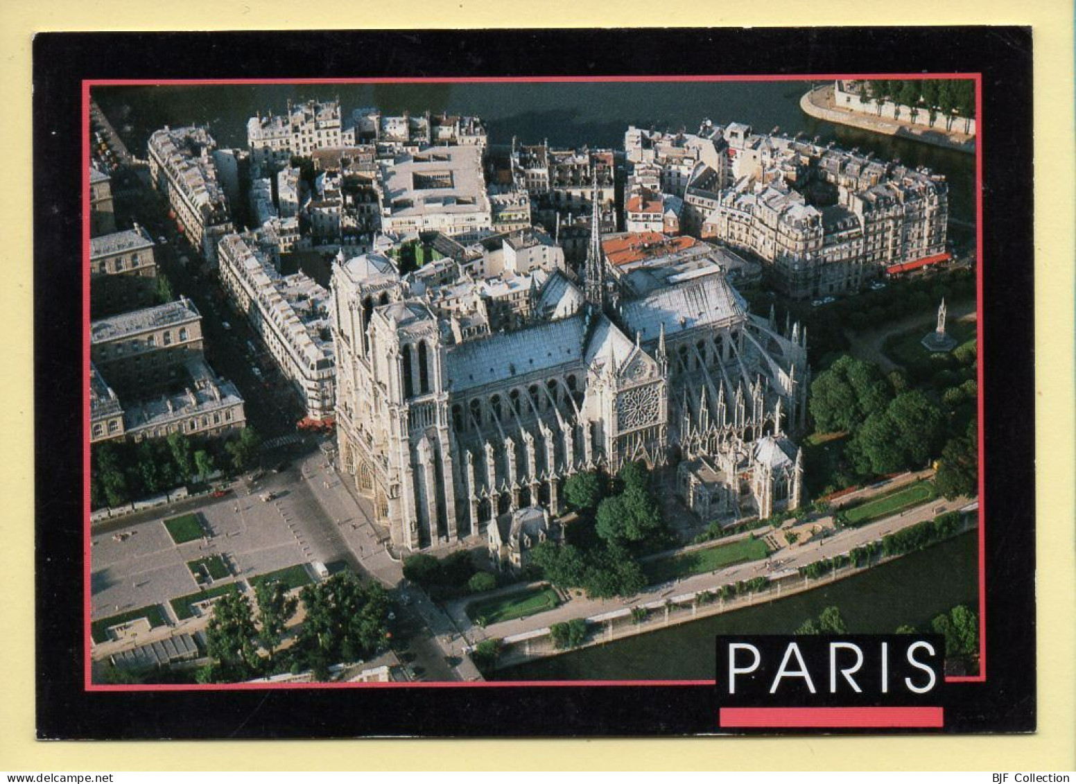 PARIS (04) Notre-Dame Vue Du Ciel / Vue Aérienne (voir Scan Recto/verso) - Arrondissement: 04