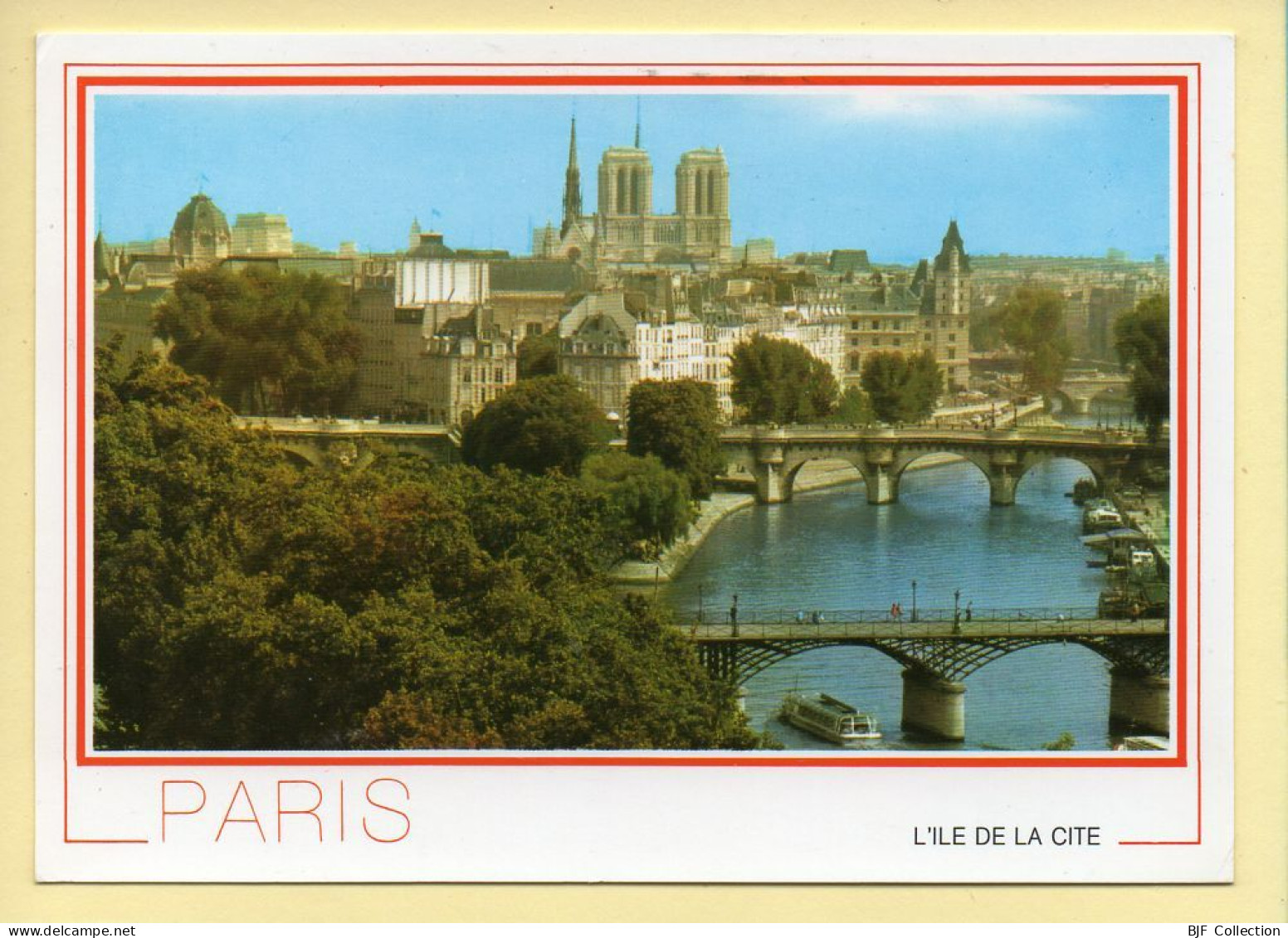 PARIS (04) L'Ile De La Cité / Pont Des Arts Et Pont Neuf / Bateau (voir Scan Recto/verso) - Arrondissement: 04