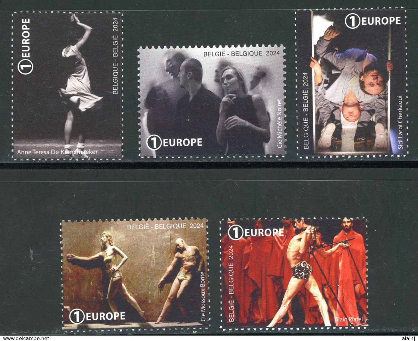 BE   5225 - 5229   XX    2024  ---   Danse Contemporaine En Belgique   --  Timbres Du Bloc BL331 - Ongebruikt