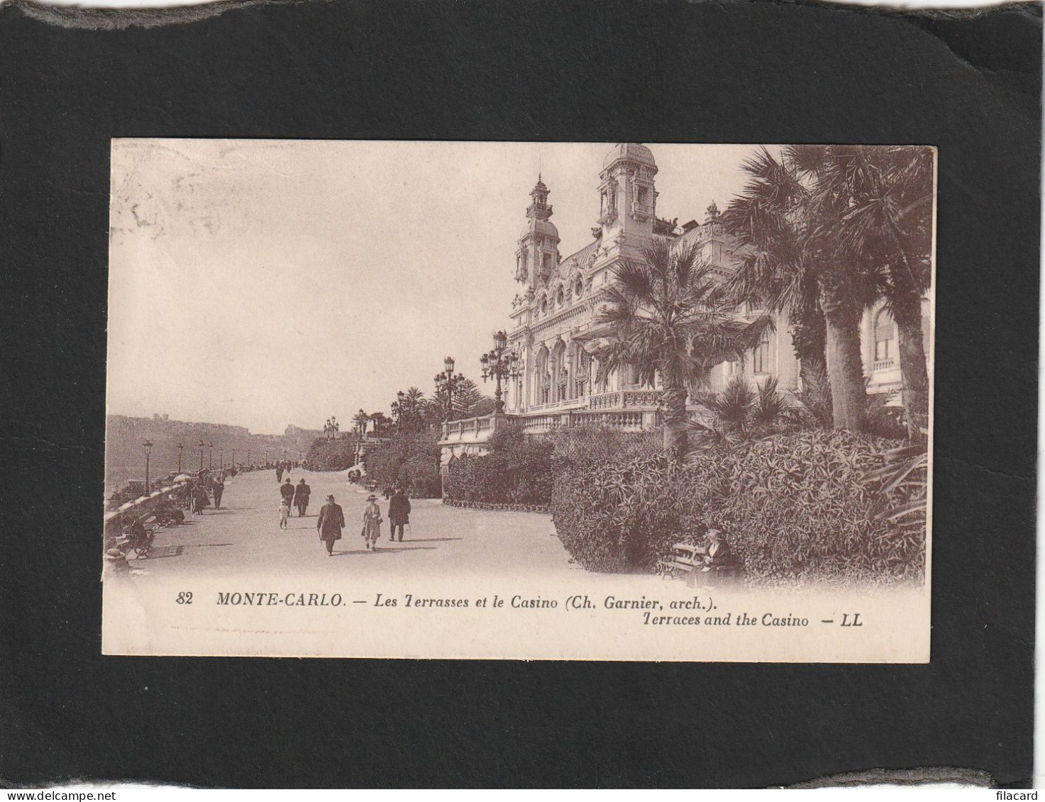 128637         Monaco,      Monte-Carlo,   Les  Terrasses  Et  Le  Casino,   VGSB   1928 - Casino