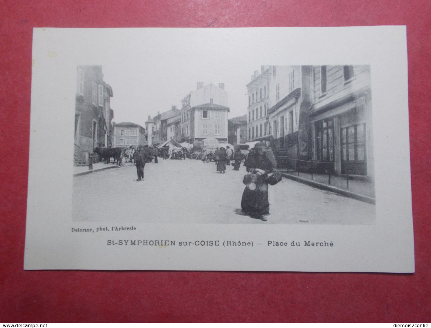 Carte Postale CPA - St SYMPHORIEN SUR COISE (69) - Place Du Marché (B313) - Saint-Symphorien-sur-Coise