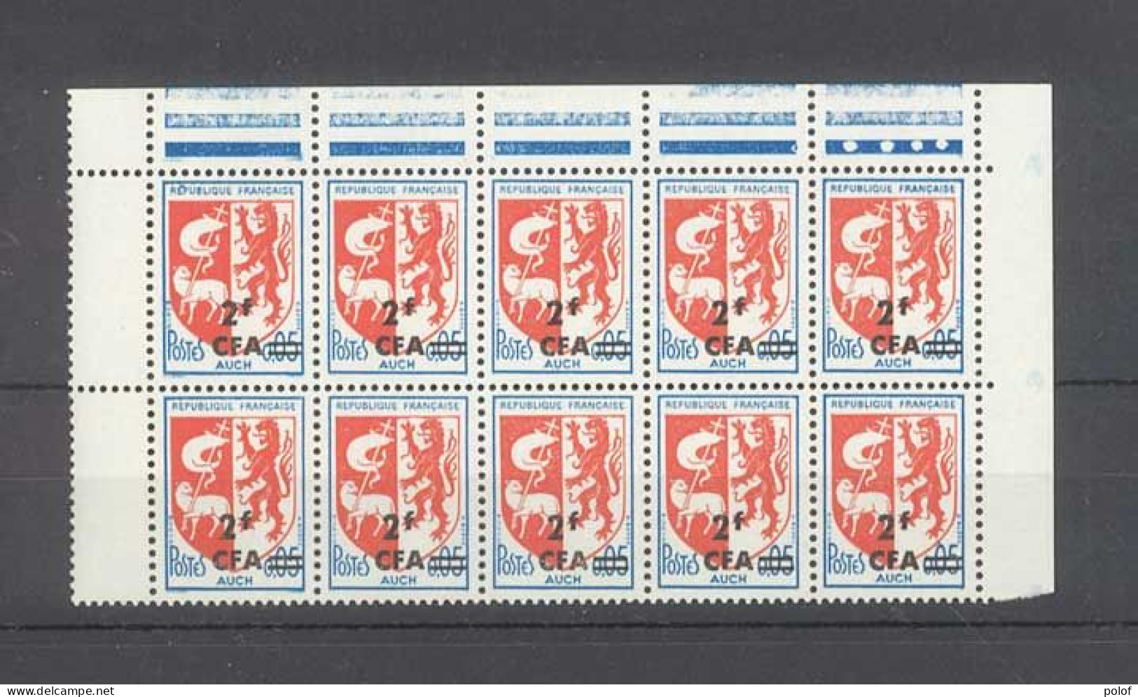 REUNION - CFA - Bloc De 10 Timbres Neufs Sans Traces De Charnières - Yvert 373 - Bord De Feuille - Ungebraucht