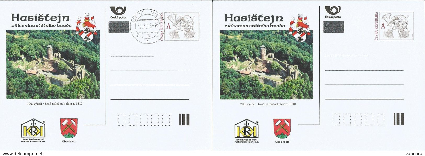 CDV C Czech Republic Hasistejn Castle 2013 - Castillos