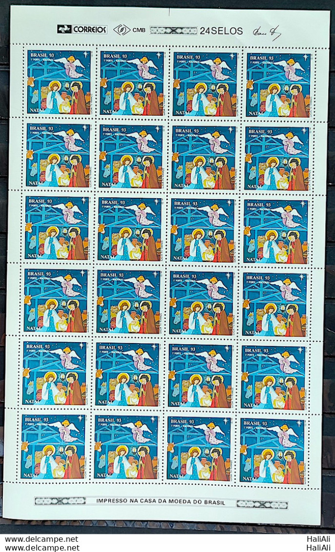 C 1878 Brazil Stamp Christmas Religion Jesus 1993 Sheet - Neufs
