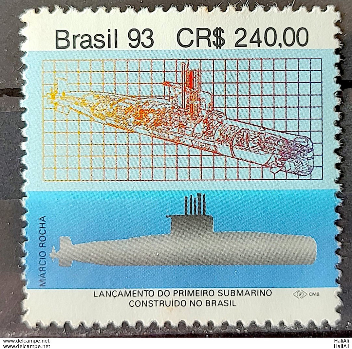 C 1877 Brazil Stamp Submarine Tamoio Military Ship 1993 - Neufs