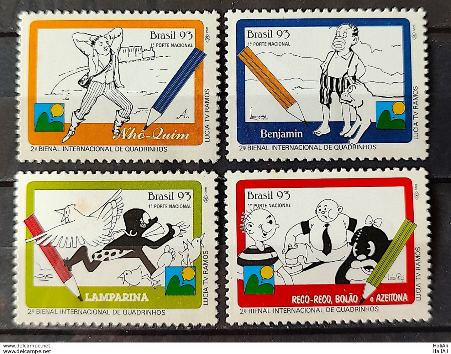 C 1873 Brazil Stamp Interental Biennial Comics Literature 1993 Complete Series - Neufs