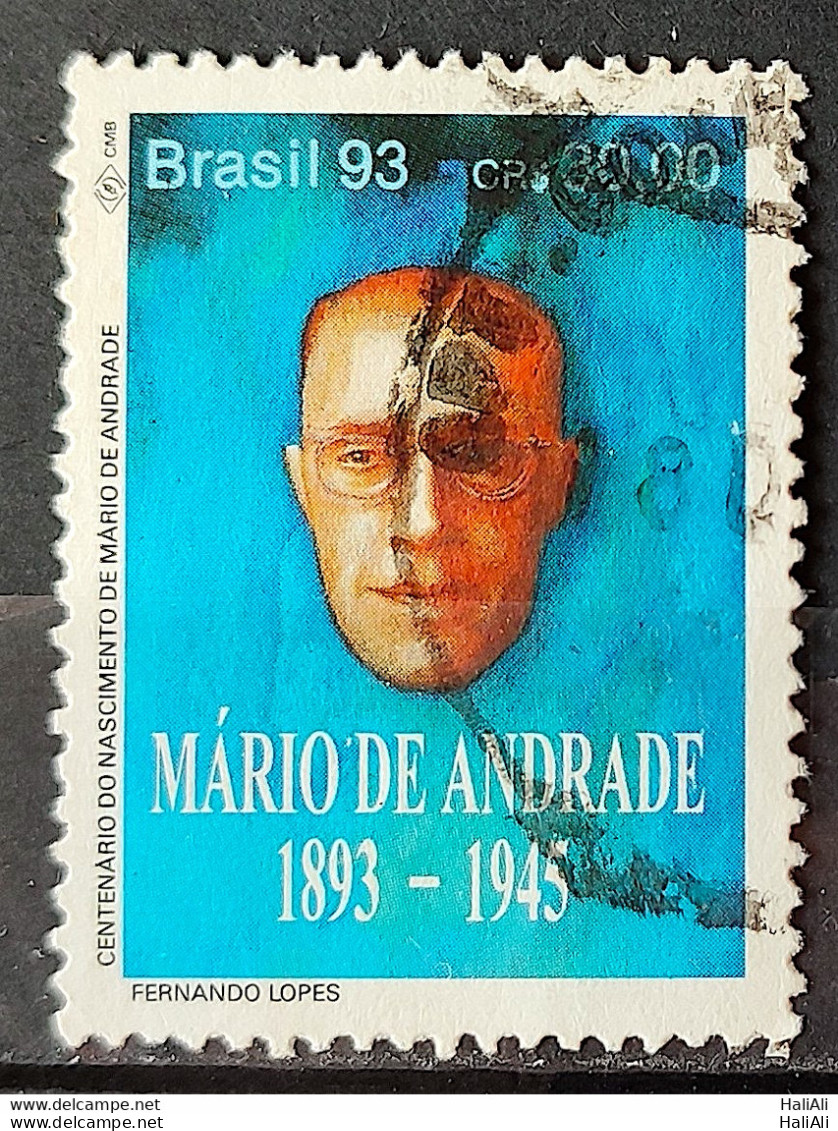 C 1869 Brazil Stamp Book Day Literature Mario De Andrade 1993 Circulated 1 - Gebruikt