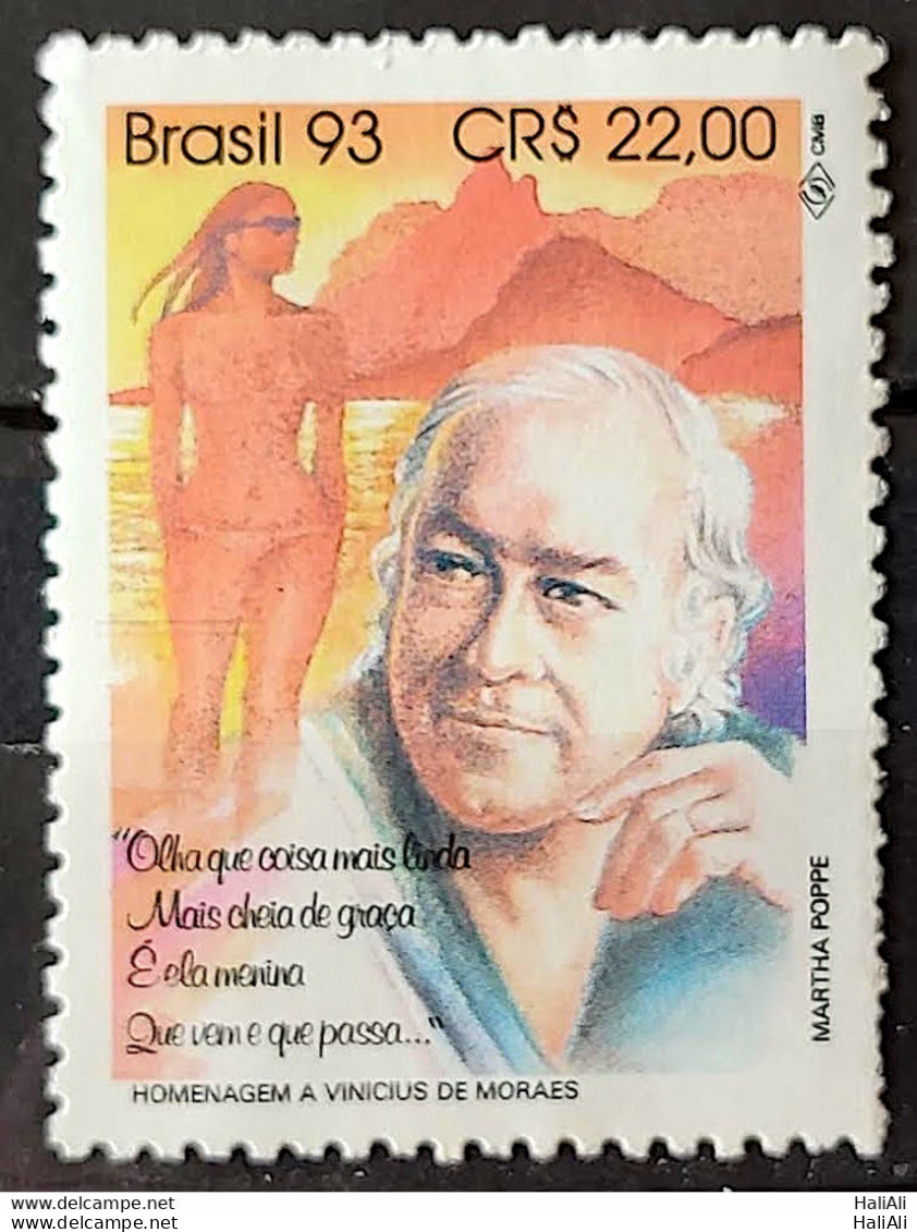 C 1867 Brazil Stamp Brazilian Composers Vinicius De Moraes Music 1993 - Neufs