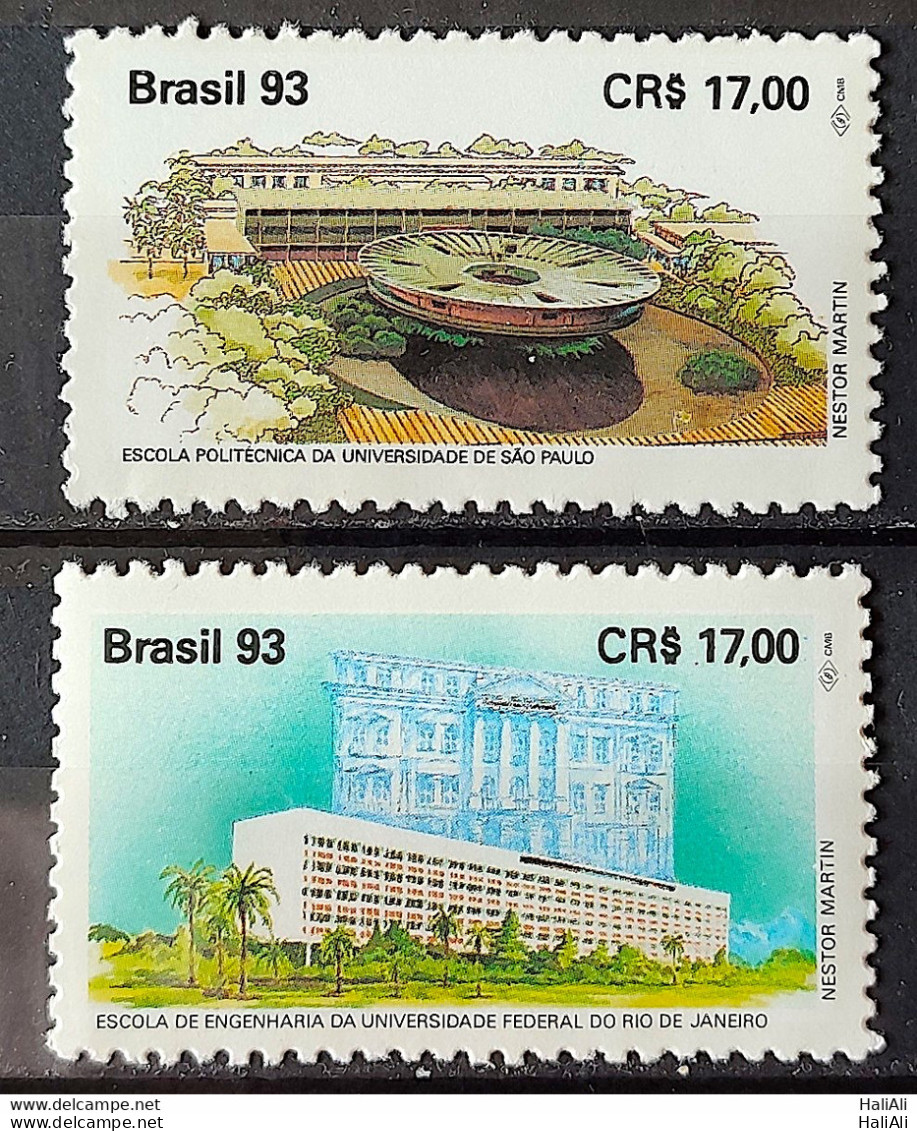 C 1859 Brazil Stamp School Of Engineering USP Politechnics And UFRJ Education Science 1993 Complete Series - Neufs