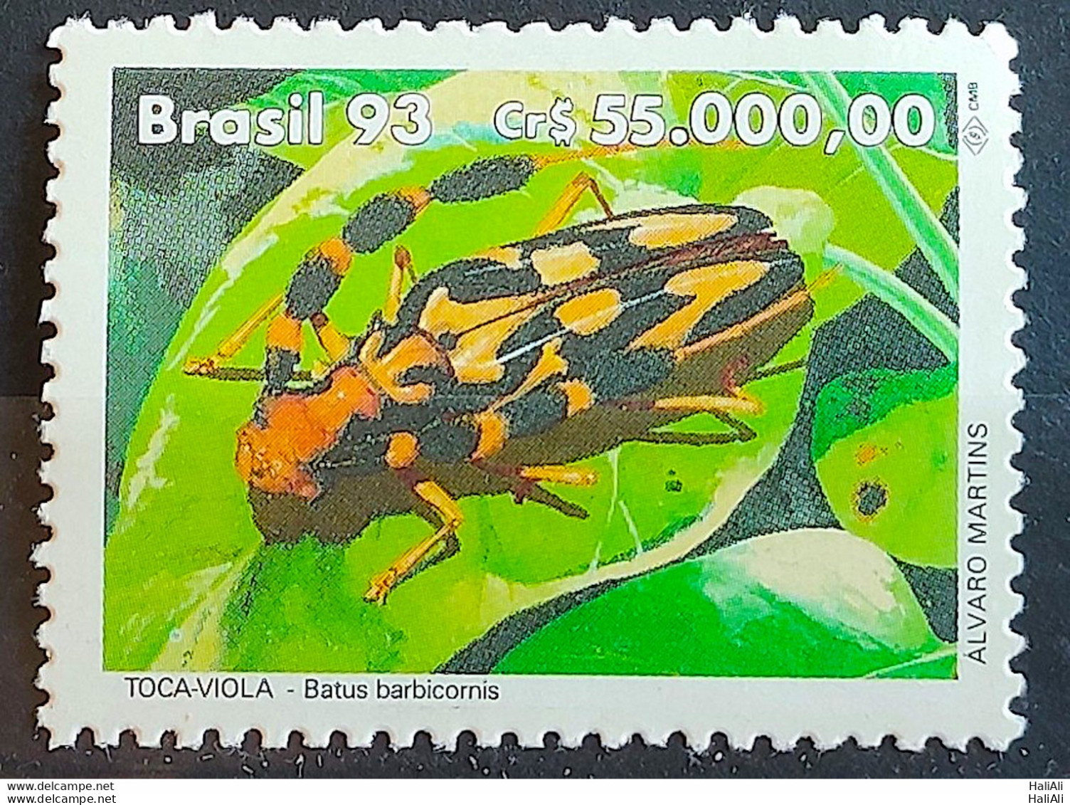 C 1841 Brazil Stamp Fauna Environment Insect Plays Viola 1993 - Unused Stamps