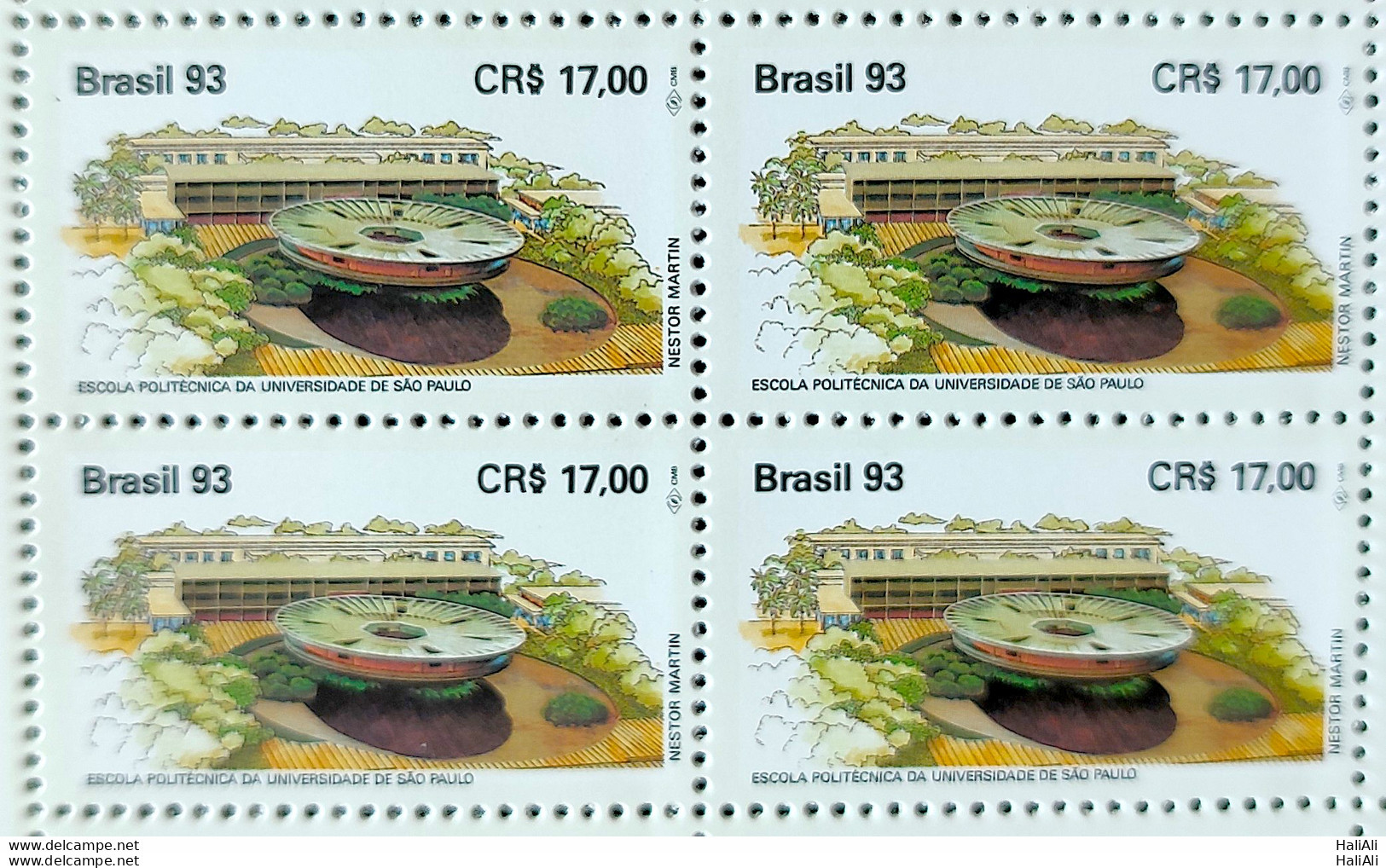 C 1859 Brazil Stamp School Of Engineering USP Politechnics And UFRJ Education Science 1993 Complete Series Block Of 4 - Unused Stamps