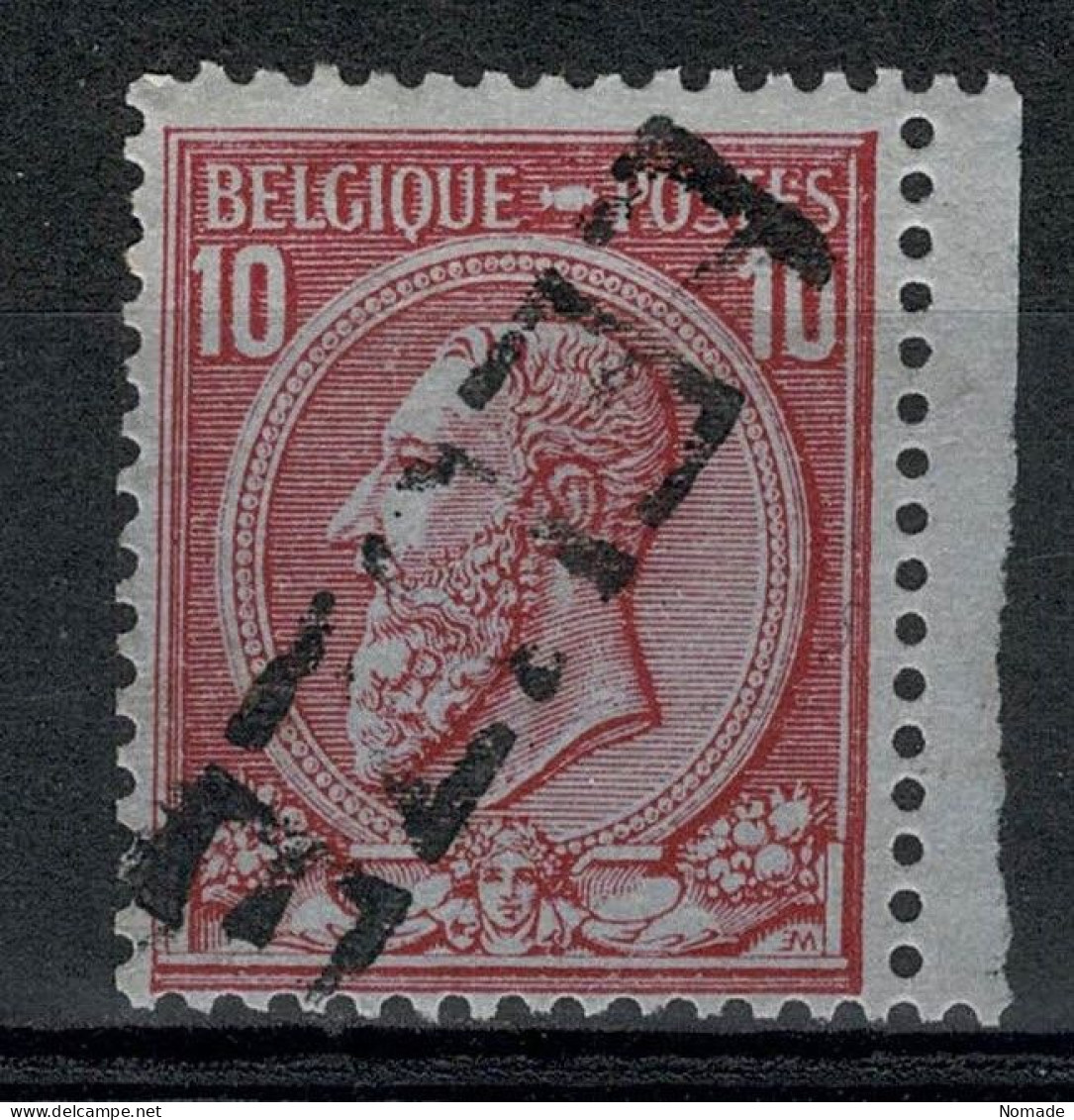 Belgique COB 46 Belle Oblitération Griffe LEUZE - 1884-1891 Leopold II