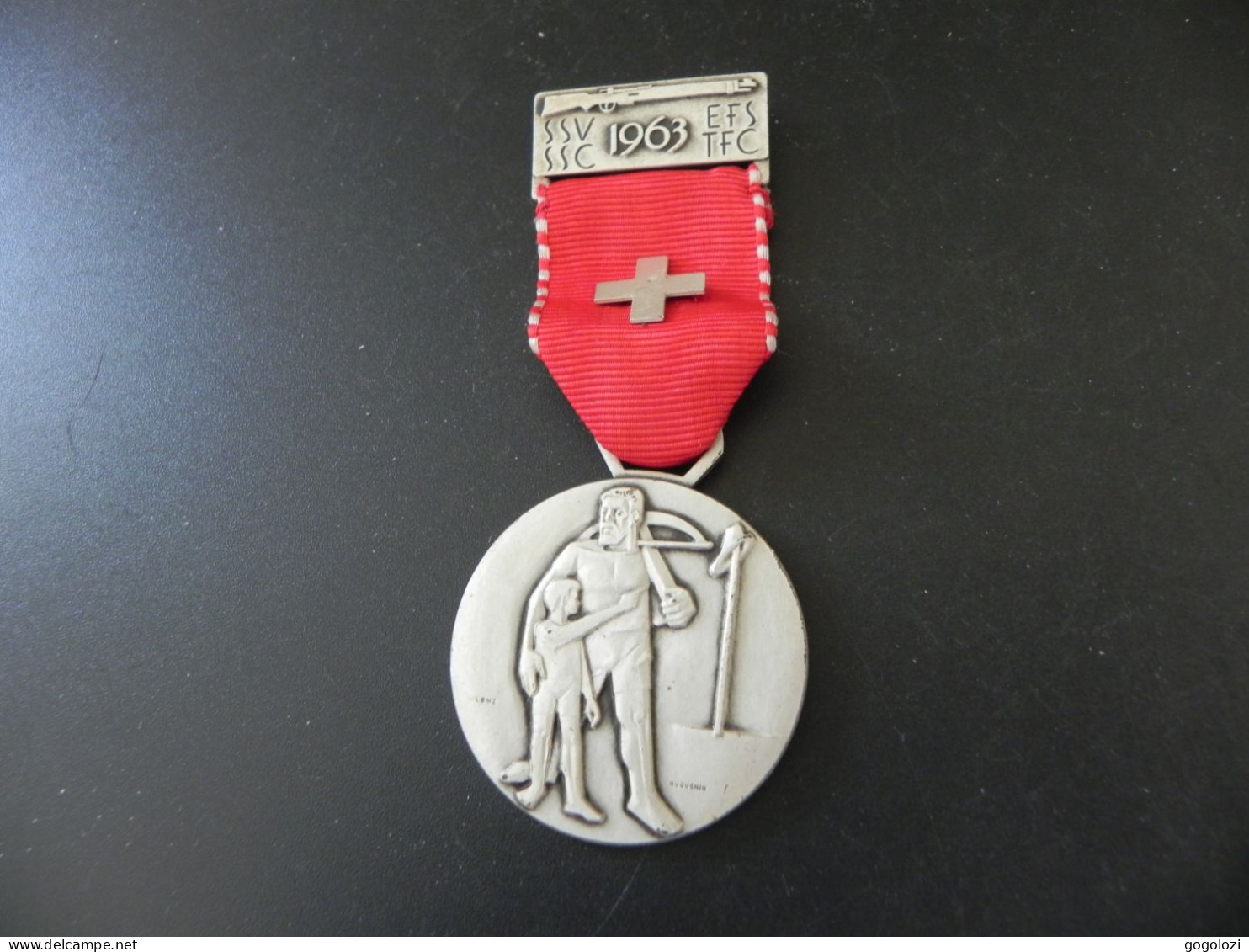 Schützen Medaille Shooting Medal - Schweiz Suisse Switzerland SSV SSC 1963 - Andere & Zonder Classificatie