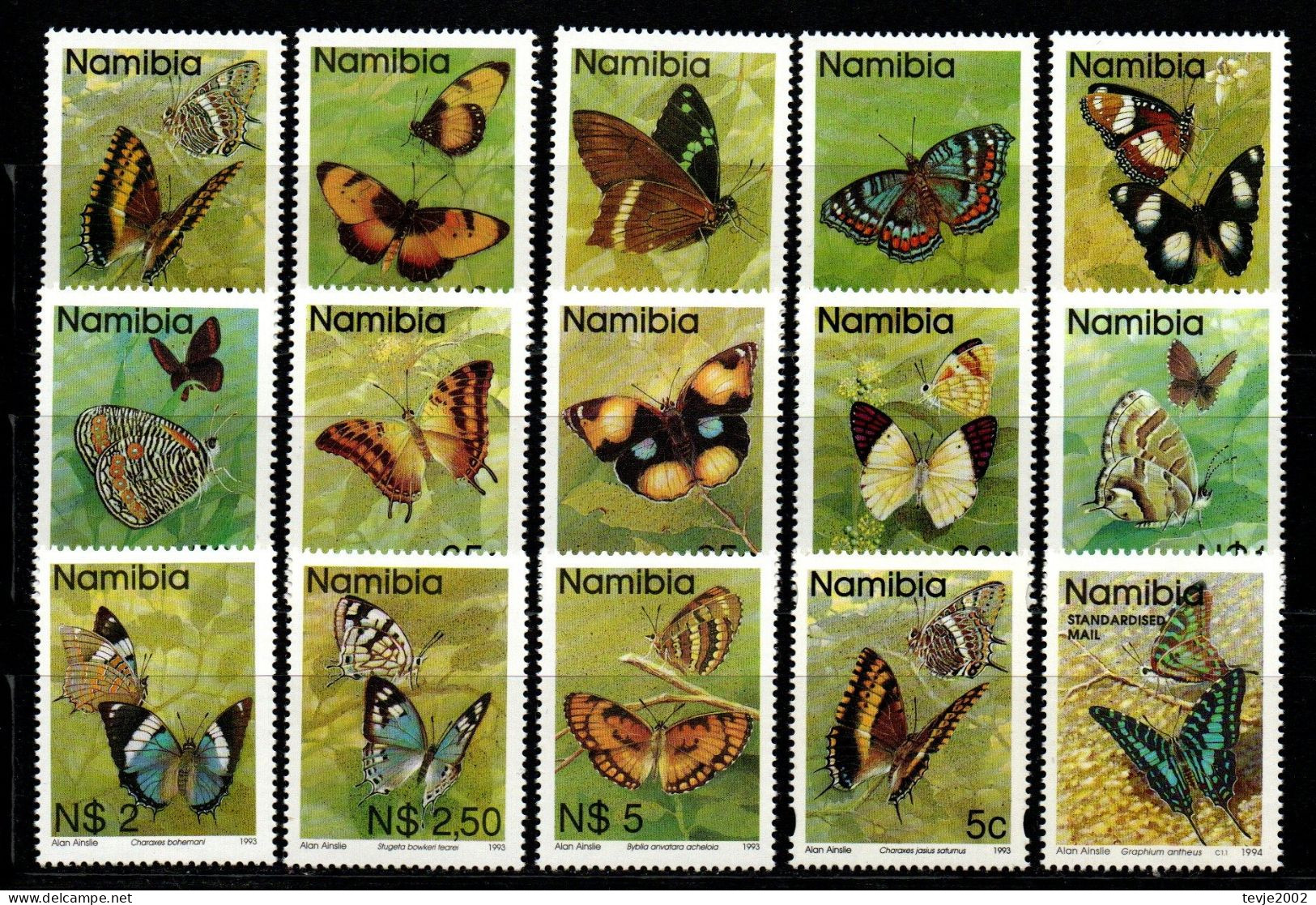 Namibia - Lot Aus 1993 - 1994 - Postfrisch MNH - Tiere Animals Schmetterlinge Butterflies - Papillons