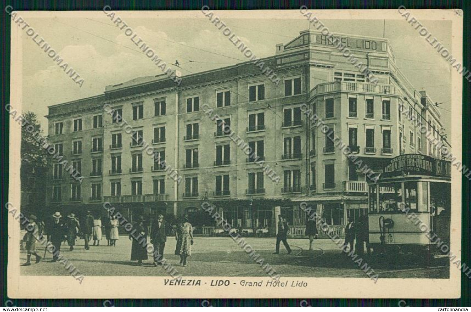 Venezia Lido Tram Cartolina QK2752 - Venezia