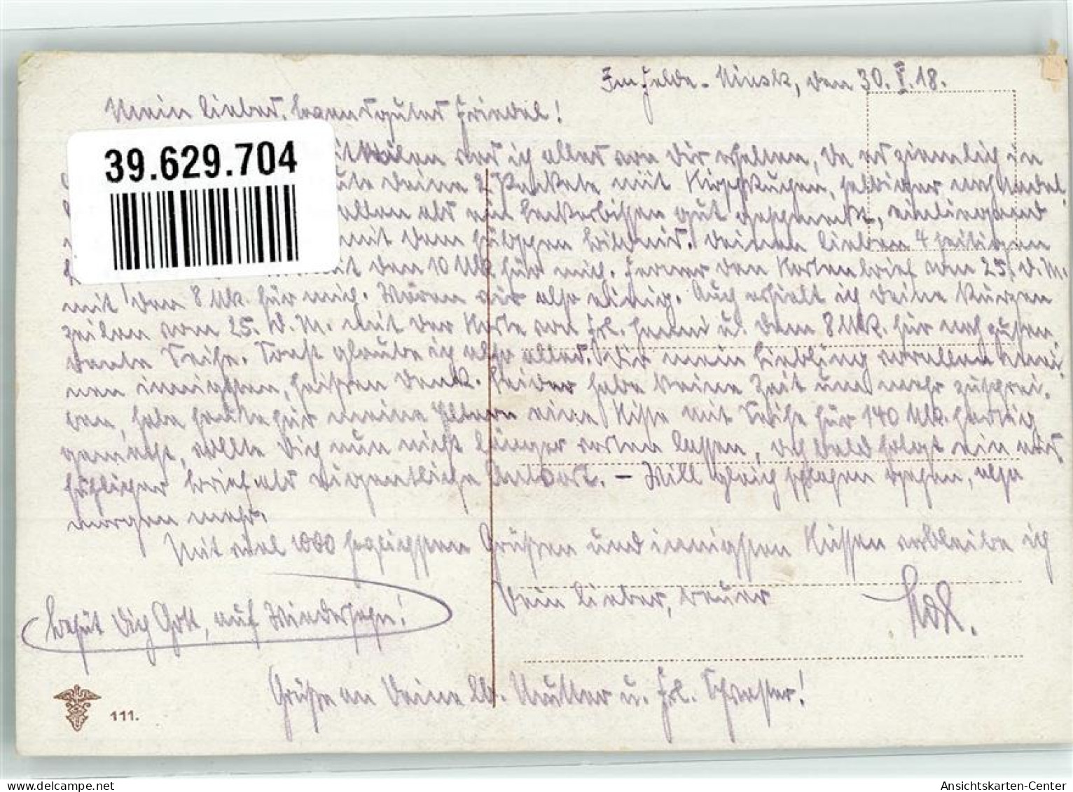 39629704 - Rose Kuenstlerkarte Pfb Nr.111 - Klein, Catharina