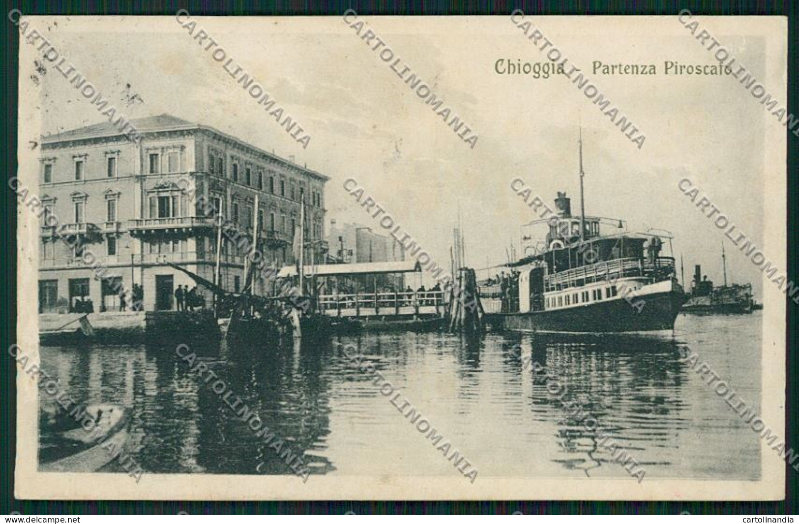 Venezia Chioggia Piroscafo ABRASA Cartolina QK2865 - Venezia